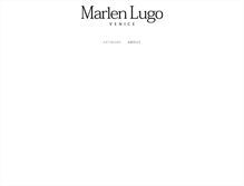 Tablet Screenshot of marlenlugo.com